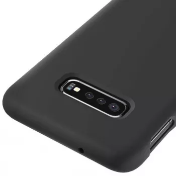 Evelatus Samsung S10e Premium Soft Touch Silikonhülle Schwarz