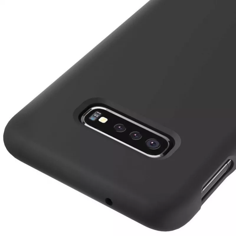 Evelatus Samsung S10e Premium Soft Touch Silikonhülle Schwarz