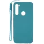 Evelatus Soft Touch Silikonhülle mit Band für Xiaomi Redmi Note 8 / Redmi Note 8 2021 - Blau