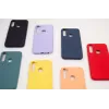 Evelatus Soft Touch Silikonhülle mit Band für Xiaomi Redmi Note 8 / Redmi Note 8 2021 - Rot