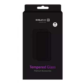 EVELATUS Tempered Glass Screen Protector für Huawei Y5P 2020, 2.5D Full Cover, Japan Glue, Antistatisch, 9H Härte, Klar