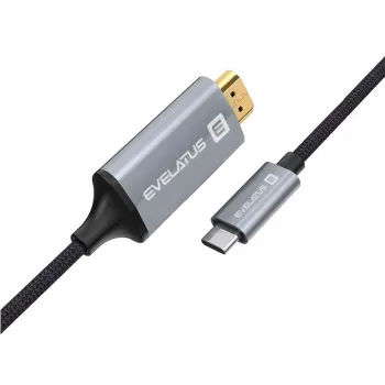 Evelatus Universal-Datenkabel HDMI auf Type C TPC04 Schwarz