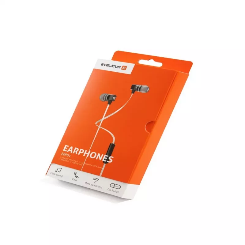 Evelatus Universal Freisprech-Headset EEP01 mit Mikrofon Universal 3,5 mm Weiß