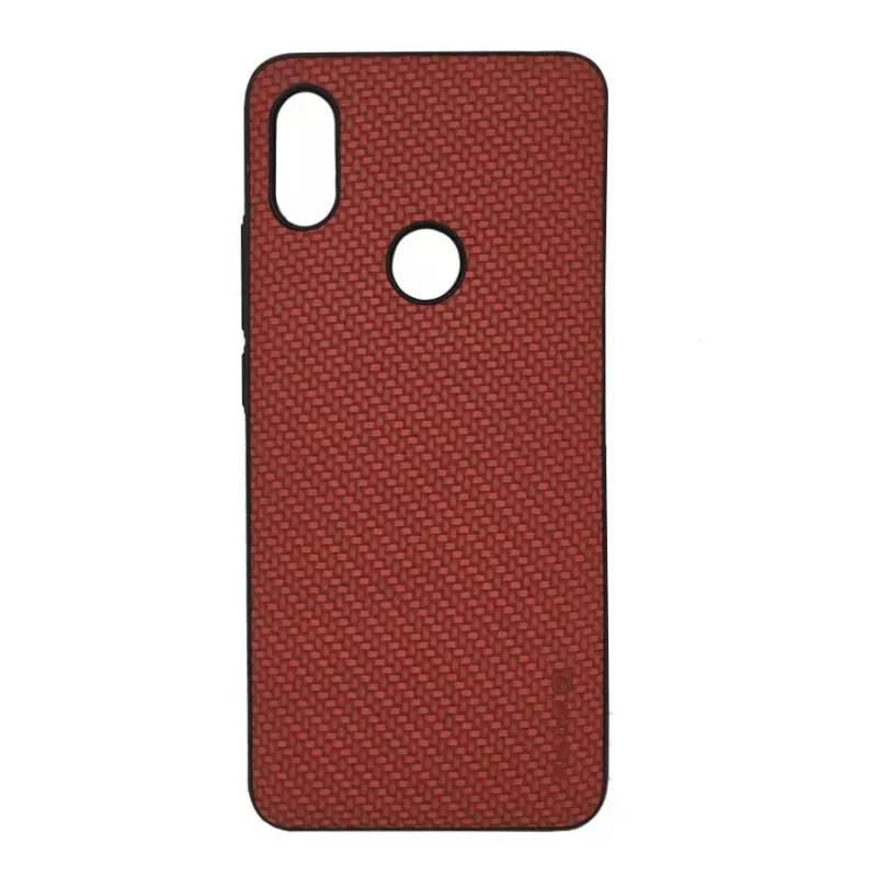 Evelatus Xiaomi Redmi 5 Plus TPU Case 2 mit Metallplatte (kompatibel mit magnetischer Handyhalterung) Rot