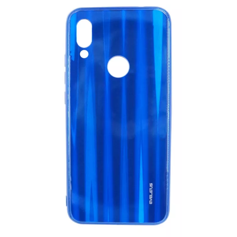Evelatus Xiaomi Redmi 7 Water Ripple Full Color Electroplating Tempered Glass Screen Protector Blue