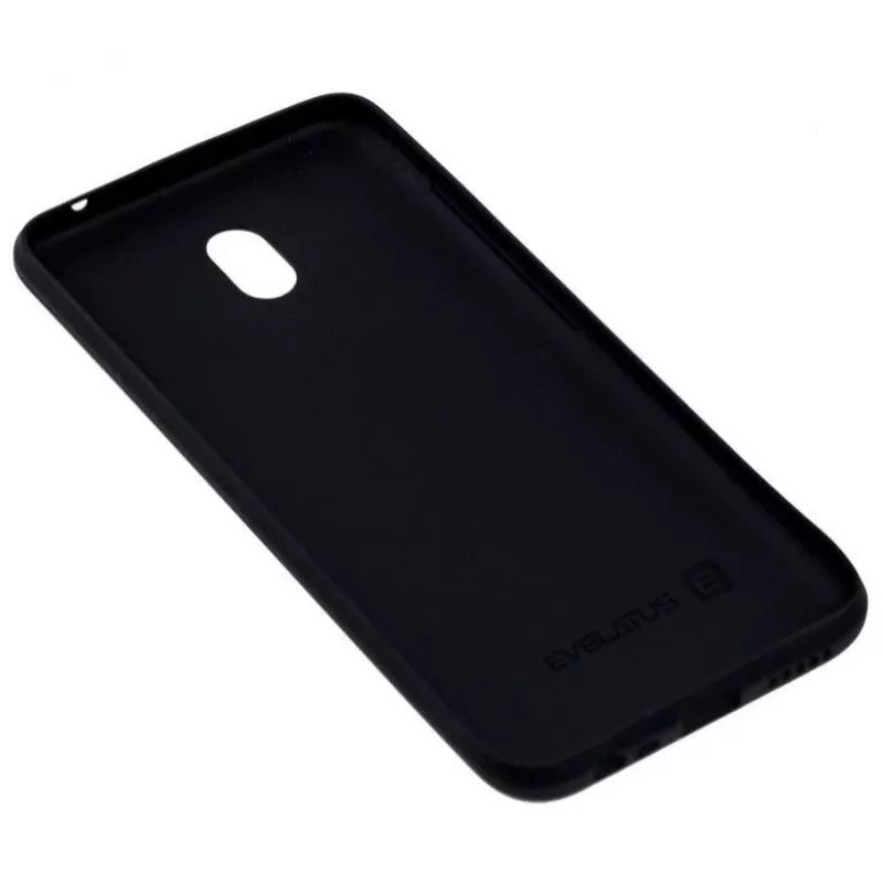 Evelatus Xiaomi Redmi 8a Soft Touch Silikon Schutzhülle Schwarz