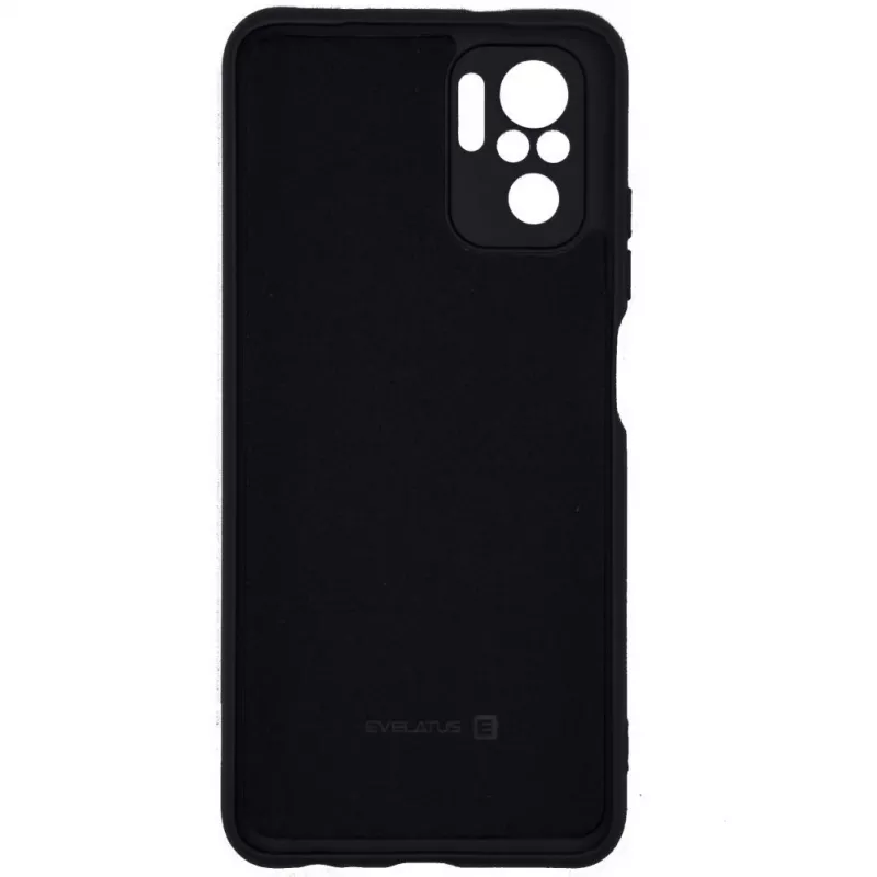 Evelatus Xiaomi Redmi Note 10 / Note 10S Nano Silikon Case Soft Touch TPU Schwarz