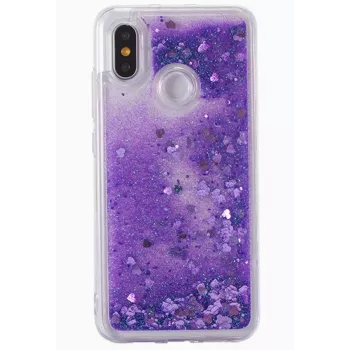 Evelatus Xiaomi Redmi Note 7 Shining Quicksand Case Purple
