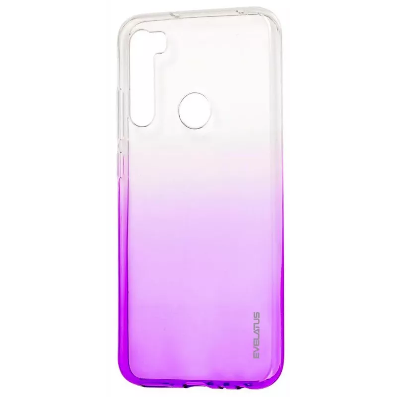 Evelatus Xiaomi Redmi Note 8 / Redmi Note 8 2021 Gradient TPU Hülle Lila