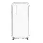 Evelatus Xiaomi Redmi Note 8 / Redmi Note 8 2021 Silikon Transparent mit Halsband TPU Band Space Gray