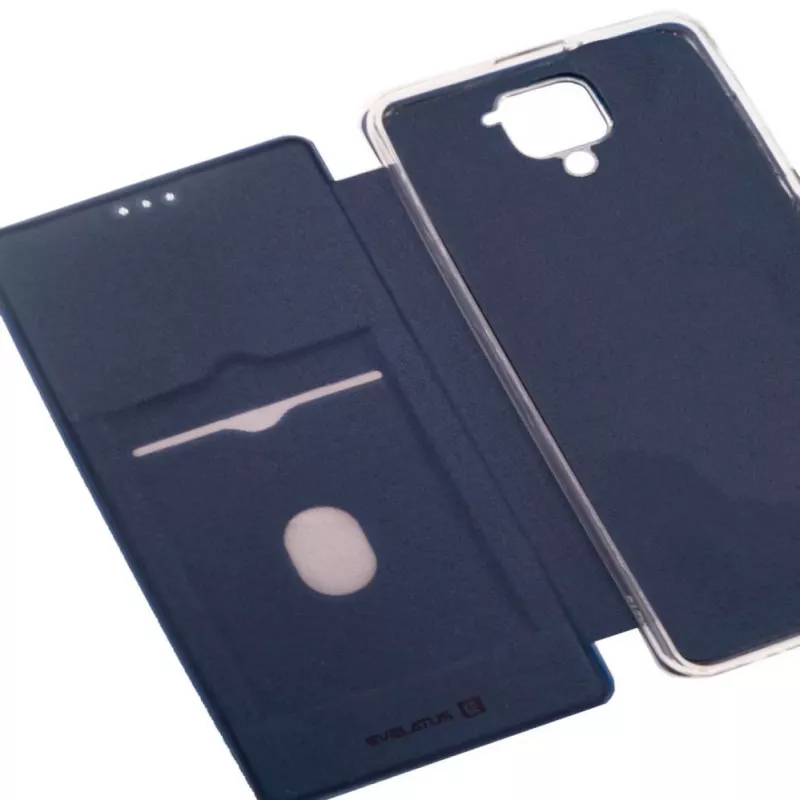 Evelatus Xiaomi Redmi Note 9 Buchhülle Dunkelblau