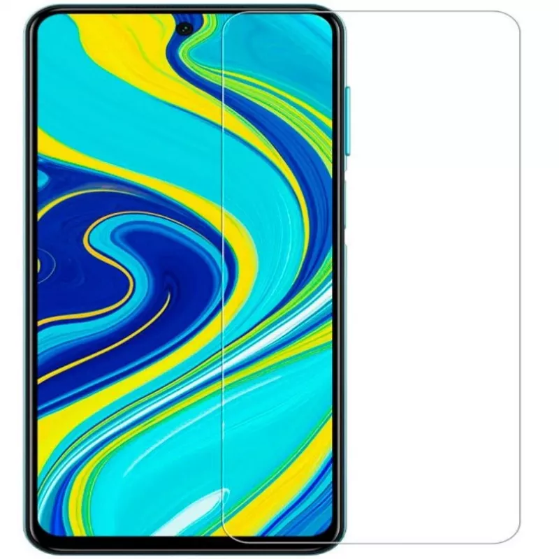 Evelatus Xiaomi Redmi Note 9 Pro / Note 9S 0.33 mm Flach Klar Displayschutzfolie aus gehärtetem Glas mit Japan-Kleber, antistatisch