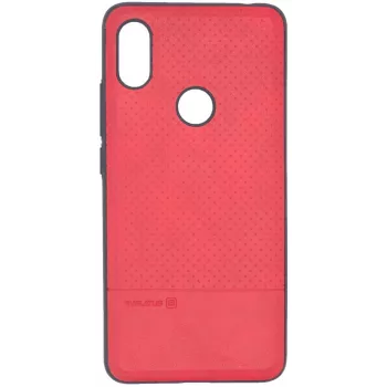 Evelatus Xiaomi Redmi S2 TPU Case 1 mit Metallplatte (kompatibel mit magnetischer Handyhalterung) Rot