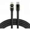 everActive CBB-1CIR USB-C auf Lightning RGB LED Kabel 1m 27W PD Schwarz