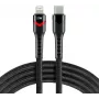 everActive CBB-1CIR USB-C auf Lightning RGB LED Kabel 1m 27W PD Schwarz