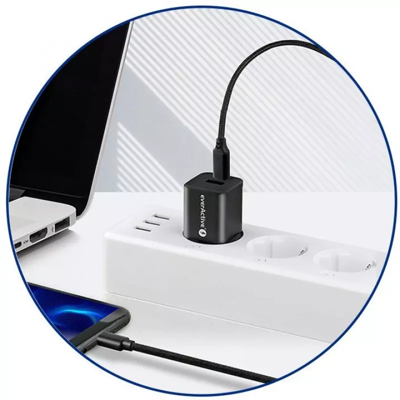 everActive CBB-1PD5 USB-C auf USB-C Kabel 100W PD 5A 1m