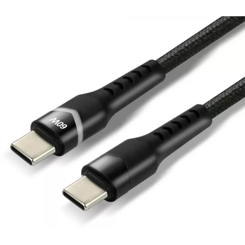 everActive CBB-1PDR USB-C auf USB-C RGB LED geflochtenes Kabel 100cm 3A 60W