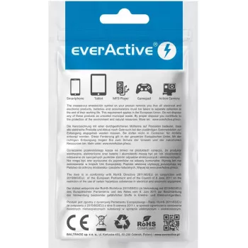 everActive CBB-2PDR USB-C auf USB-C RGB LED geflochtenes Kabel 2m 3A 60W Schwarz