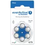 everActive ULTRASONIC 675 Zinc-Air Hörgerätebatterien PR44 (6er-Blister)