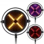 EVOLIGHTS LUMEN X V2 100W Moving-Head-Spot mit 3-Facetten-Prisma, 7-Farbrad, rotierenden Gobos, DMX512