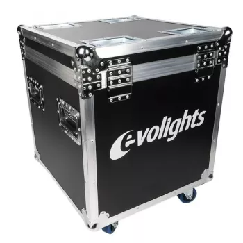 EVOLIGHTS LUMENO CASE 2IN1 Transportkoffer für 2x LUMENO LED PAR-Scheinwerfer, Flightcase mit Rollen