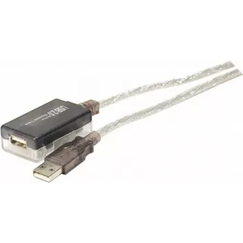 Exertis Connect 149213 USB 2.0 Typ-A auf Typ-B Kabel, 1,8m, Grau/Transparent