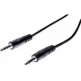 EXERTIS CONNECT 20m 3,5mm Stereo-Klinken-Audiokabel, Stecker auf Stecker, Schwarz 108572