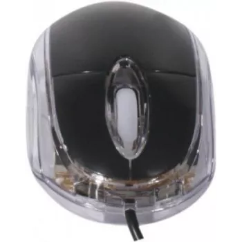 Exertis Connect 320300 Beidhändige USB-optische Maus, 800 DPI, Schwarz