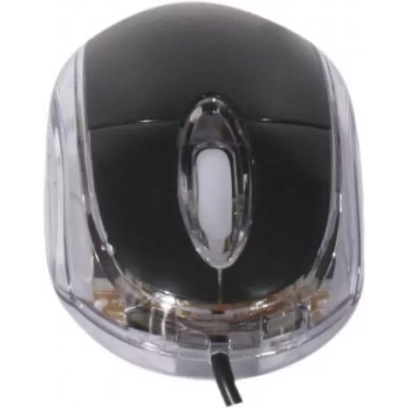 Exertis Connect 320300 Beidhändige USB-optische Maus, 800 DPI, Schwarz