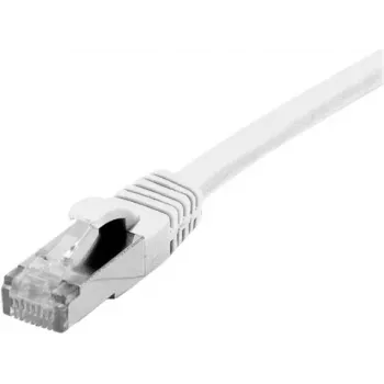EXERTIS CONNECT Cat. 6 F/UTP Patchkabel, PoE, halogenfrei, weiß, 0,5 m, snagless 850883