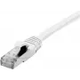 EXERTIS CONNECT Cat. 6 F/UTP Patchkabel, PoE, halogenfrei, weiß, 0,5 m, snagless 850883