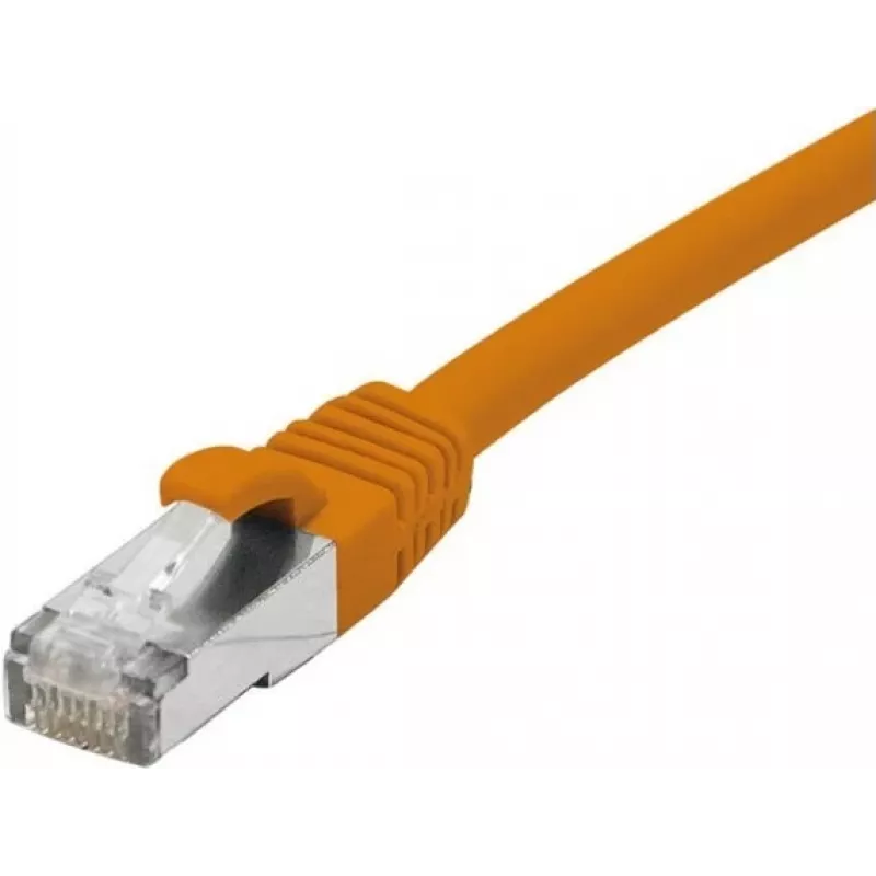 EXERTIS CONNECT CAT 6 F/UTP PoE halogenfreies Patchkabel, Orange, 2,0 m, Snagless 854423