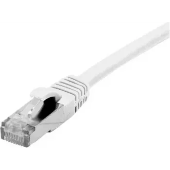 EXERTIS CONNECT CAT 6 F/UTP PoE halogenfreies weißes Patchkabel 15m mit Rastnasenschutz 850889