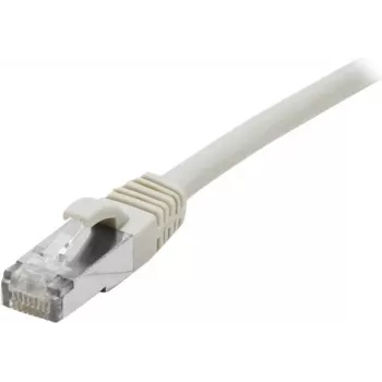 EXERTIS CONNECT Cat 6A S/FTP Patchkabel, 0,5m, Grau, Schlanke Zugentlastung 858403