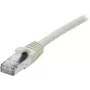 EXERTIS CONNECT Cat 6A S/FTP Patchkabel, 0,5m, Grau, Schlanke Zugentlastung 858403