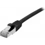 EXERTIS CONNECT Cat 6A S/FTP Patchkabel, 2m, Schwarz, Slim Bend Protection 858486