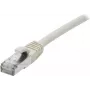 EXERTIS CONNECT Cat 6A S/FTP Patchkabel, 3 m, Grau, LSZH, Schlanke Knickschutztülle, 10 Gbps 858407
