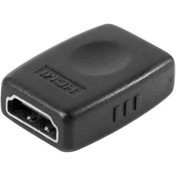 EXERTIS CONNECT HDMI Adapter Buchse zu Buchse, Passiver Kuppler, 4K 60Hz, Vergoldet, Schwarz (EXC128289)