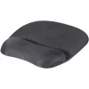 EXERTIS CONNECT Mauspad mit Gel-Handgelenkauflage, Schwarz, 250 x 200 mm, rutschfeste Unterseite, vernähte Kanten 190469