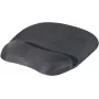 EXERTIS CONNECT Mauspad mit Gel-Handgelenkauflage, Schwarz, 250 x 200 mm, rutschfeste Unterseite, vernähte Kanten 190469