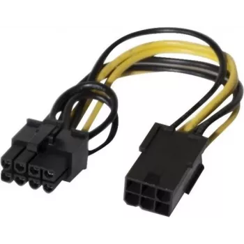 EXERTIS CONNECT PCI Express 6-Pin auf 8-Pin Stromadapterkabel für Grafikkarten (146695)