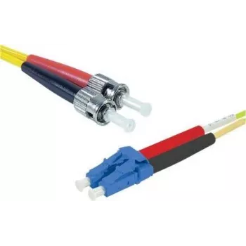 EXERTIS CONNECT ST/UPC auf LC/UPC Single-Mode Duplex OS2 LSZH LWL-Patchkabel, 3m, Gelb