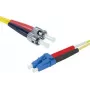 EXERTIS CONNECT ST/UPC auf LC/UPC Single-Mode Duplex OS2 LSZH LWL-Patchkabel, 3m, Gelb