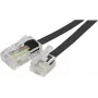 EXERTIS CONNECT Telefon-Adapterkabel, RJ11 Stecker auf RJ45 Stecker, Schwarz, 15 m EXC911734