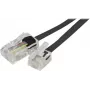 Exertis Connect Telefonkabel RJ-11 Stecker auf RJ-45 Stecker 3,0 m Flach Schwarz EXC911736