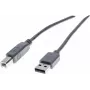 Exertis Connect USB 2.0 Kabel A auf B, 60 cm, Grau 532406