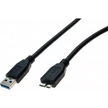 Exertis Connect USB 3.1 Gen 1 Kabel, USB-A Stecker auf Micro-USB B Stecker, 1 m, Schwarz 532473