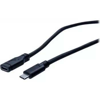 EXERTIS CONNECT USB 3.1 Gen 1 USB-C Verlängerungskabel, Stecker auf Buchse, 2 m, 5 Gbit/s, Schwarz 150341