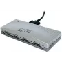 EXSYS EX-1163V 4-Port USB 2.0 Hub mit verschraubbarem Kabel, Kunststoffgehäuse