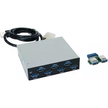 EXSYS EX-1167 7-Port USB 3.0 Interner Hub, 3,5 Zoll Schacht, VIA VL810 Chipsatz